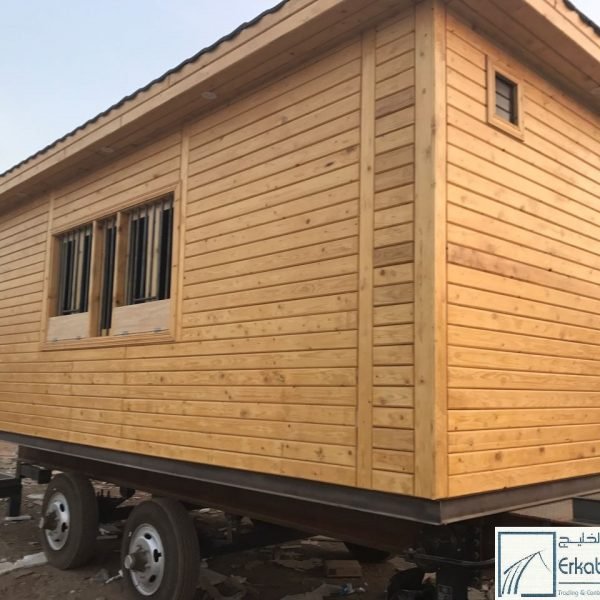 غرف خشب جاهزة